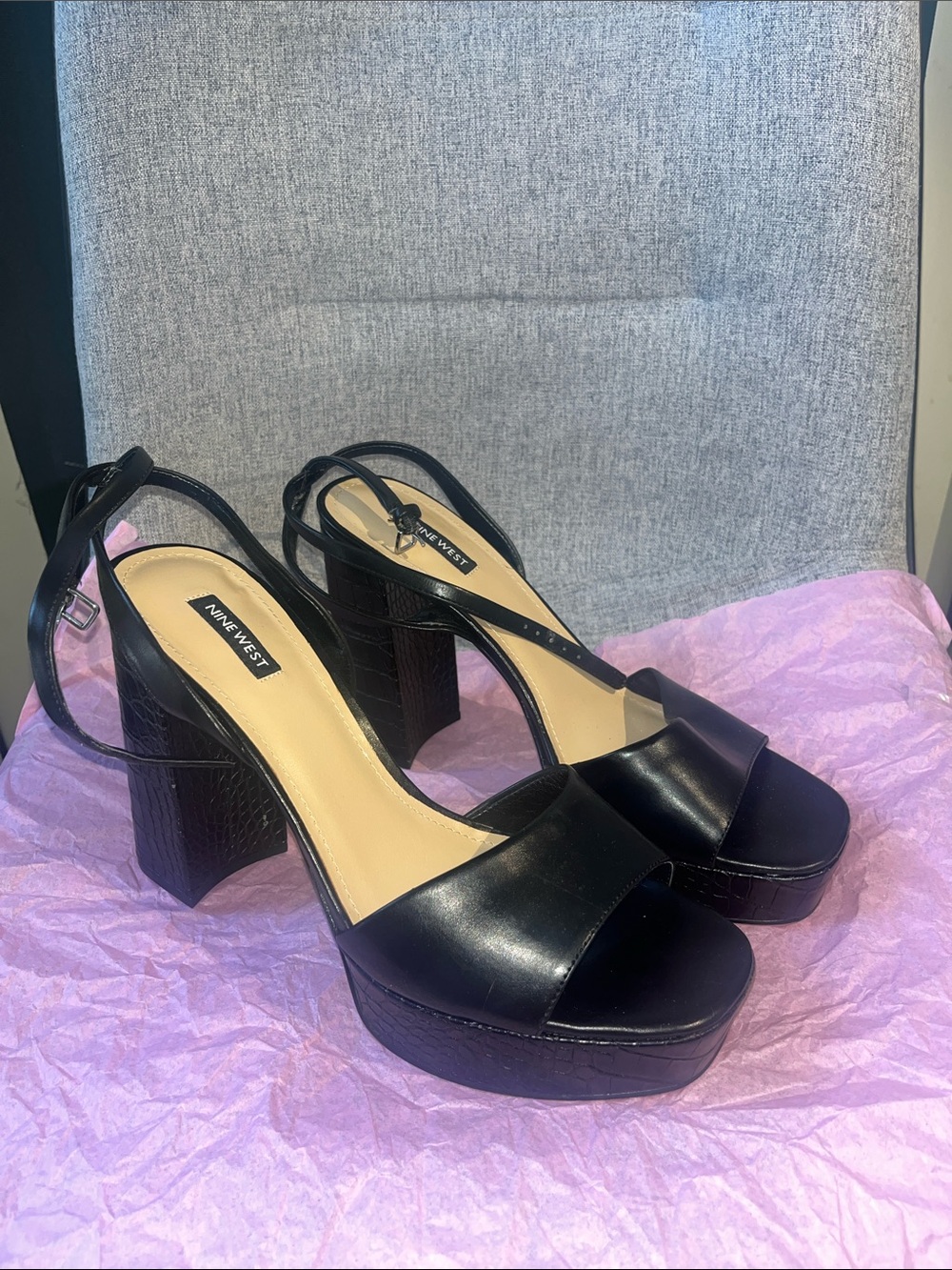 Nine West Zenna3 Platform Block Heels